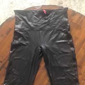 Faux leather Spanx Leggings